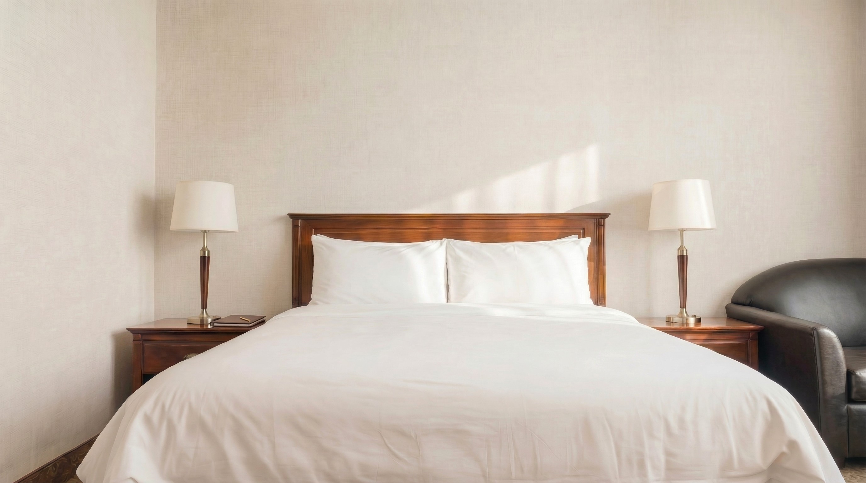 King Sanctuary — king bed front view